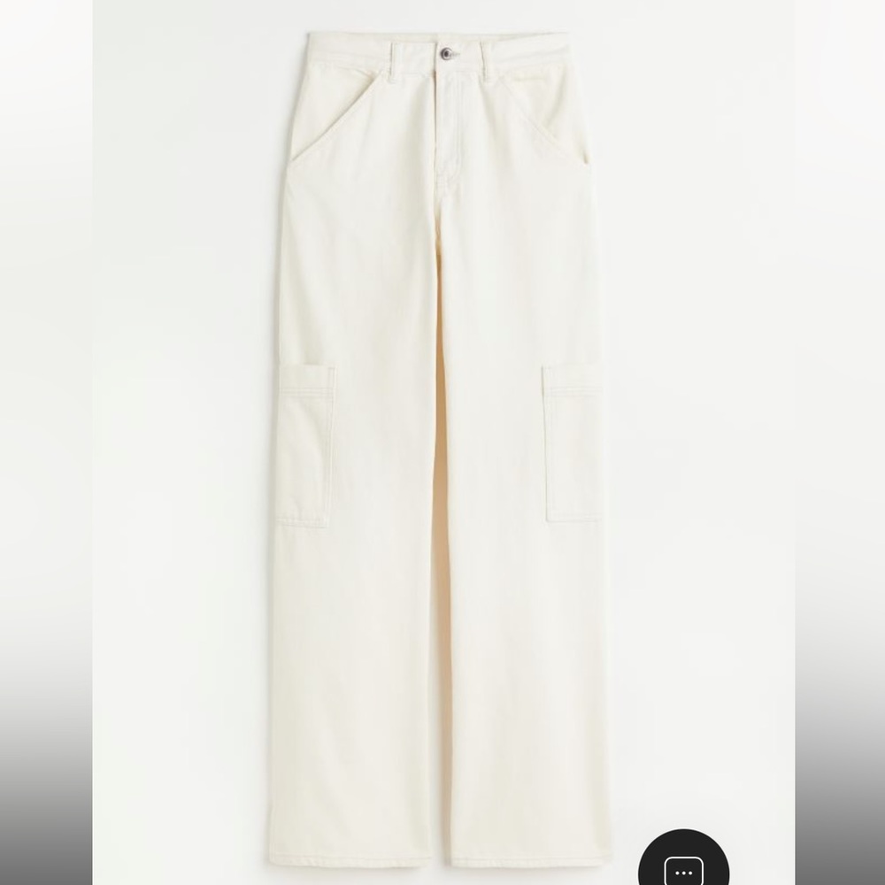 White High Rise Carpenter Pant